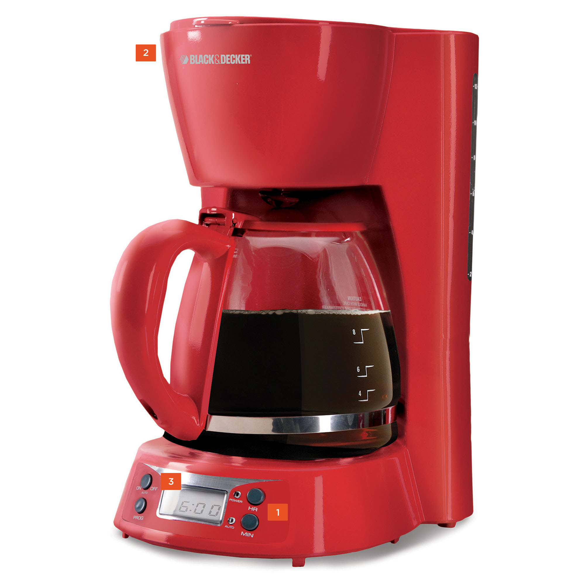 Coffee pot clearance red